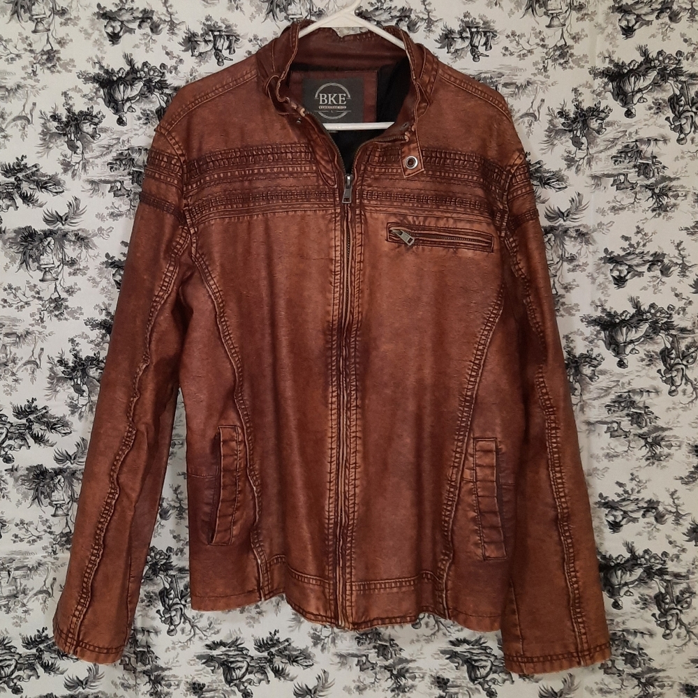 BKE Buckle leather jacket size large